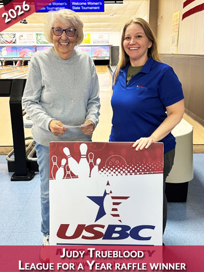 Judy Trueblood, raffle winner